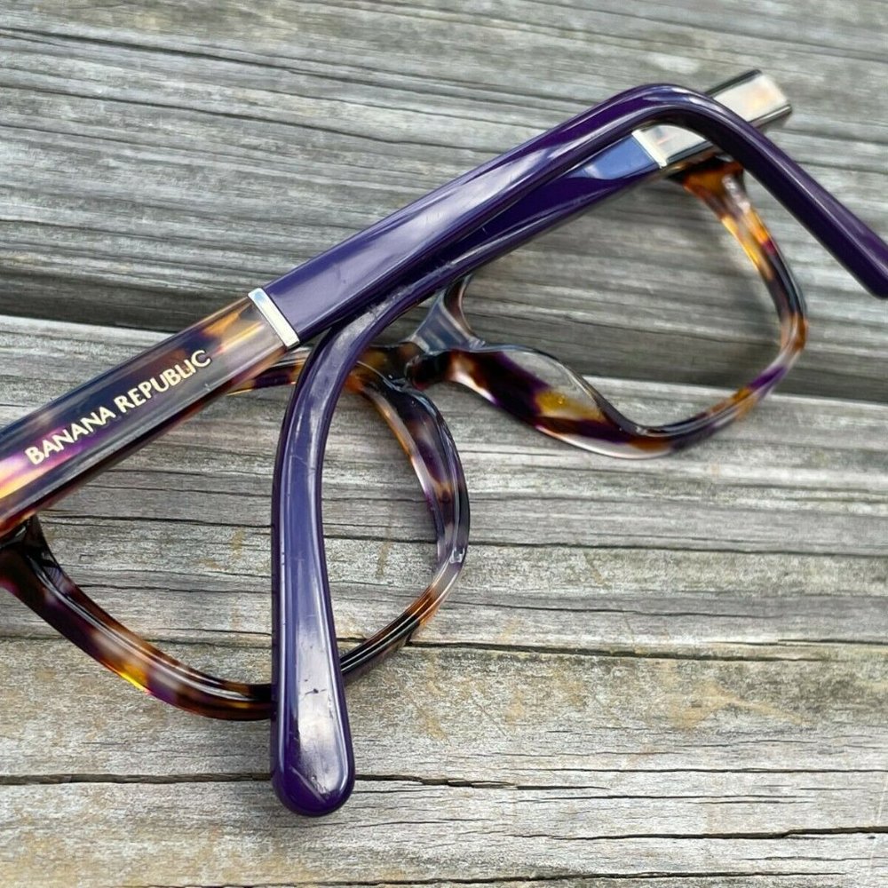 Banana Republic Eyeglasses Frame PurpleTortoise CLARE DEX 51[]15 135 Glasses - Picture 5 of 14